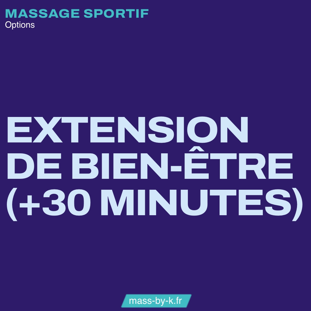 Massage tantrique - option Extension de bien-être (+30 minutes)